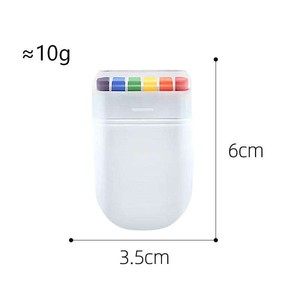 Crayon de maquillage facial Zhiqian 6 couleurs arc-en-ciel pour la Coupe d'Europe et Halloween, peinture à l'huile pour le visage - Product Image 3
