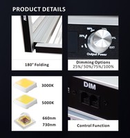 Équipement d'agriculture verticale hydroponique commercial en gros Zeus 600w Pro 2.9 120x120, lampe de culture LED 301h UV IR Dim