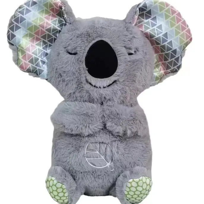 Snuggle Koala, Musical Plush Baby Toy with breating motion custom Toy For Kids
