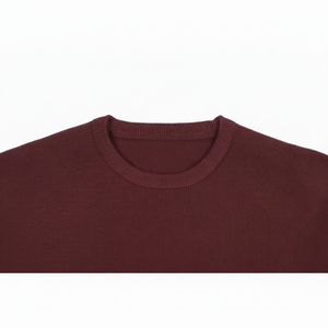 Cardigan à col en O à la mode pour hommes, pull à col rond en coton tricoté fin comme du cachemire à manches longues pour l'automne - Product Image 1