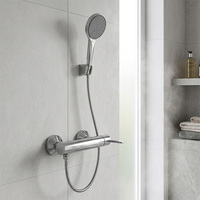 Nouveau design de robinet mural rond en laiton mitigeur d'eau chaude et froide de douche de salle de bain