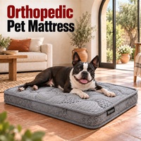 Orthopädisches Hundebett mit Mini-Taschenfederkern und Abgerundeter Wellensteppung, 8 cm Gesamthöhe