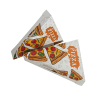 Dreieckiger Lebensmittelbehälter mit individuellem Druck, Pizzastück-Box, Takeaway-Papierverpackung für Lebensmittel