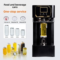 Machine de scellage automatique électrique pour canettes et bouteilles en aluminium, idéale pour les boissons, les aliments, les jus, la bière et les sodas