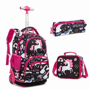 Jasminestar - <span class=keywords><strong>Mochila</strong></span> Escolar con Ruedas y Lonchera, Diseño Nuevo, Logotipo Personalizado - Product Image 5