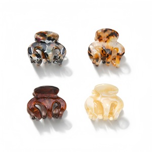 Clip de citrouille en acétate Viral <span class=keywords><strong>Hit</strong></span> de haute qualité Mini pince à griffe fixe minimaliste - Product Image 1