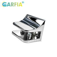 Herrajes para Muebles Garfia, Accesorios para Gabinetes, Abrazadera de Vidrio de Aleación de Zinc, Soporte para Estantes de 10 mm de Espesor, Fácil Instalación