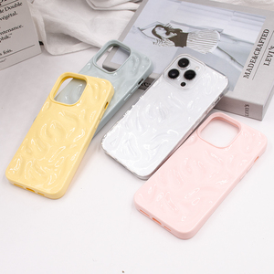 Funda de Teléfono TPU con Estilo de Onda 3D Brillante para <span class=keywords><strong>iPhone</strong></span> Serie 6-17, <span class=keywords><strong>Precio</strong></span> Económico, Funda de Teléfono Móvil TPU al por Mayor - Product Image 2