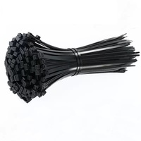 Attaches-câbles en nylon autobloquantes, attaches-câbles noires et blanches résistantes en nylon pour la gestion des câbles, accessoires pour caméras de vidéosurveillance