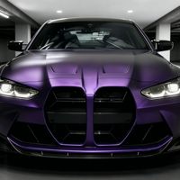 Film de protection de carrosserie de voiture en vinyle PET mat violet nuit 1,52x15m, anti-rayures, auto-réparateur, pour la vente en gros et le commerce
