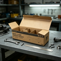 Boîte d'emballage en carton ondulé robuste sur mesure, boîte en carton pliable à haute capacité de charge pour outils de quincaillerie