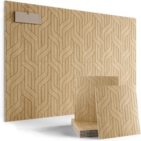 Panneaux acoustiques en PET à texture bois NRC 0.9 ignifuges – Commande en gros pour bureaux, halls d'immeubles, hôtels, appartements et salles de conférence