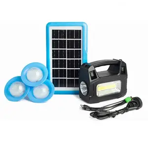 Solar power lighting system portable dc small solar system rechargeable solar portable charging light lamp indoor solar lights H