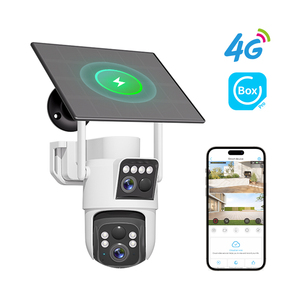 Kamera Jaringan Nirkabel WA 2MP+2MP 2K dengan Deteksi Gerakan, Penglihatan Malam Berwarna, <span class=keywords><strong>CCTV</strong></span> 4G HD Tahan Air, Kamera Rumah Pintar - Product Image 1