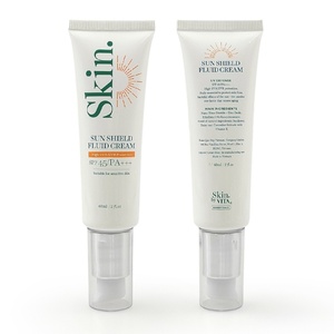 Tube en plastique vide personnalisé avec logo imprimé pour soins de la peau, crème solaire, pompe à pression avec capuchon transparent – Vente en gros - Product Image 1