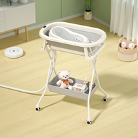 Nouveau modèle 2026 – Baignoire pliable pour bébé, support métallique surélevé portable, baignoire de lavage pliable pour nourrissons – Vente chaude