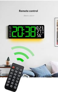 Huayang 6669 <span class=keywords><strong>Orologio</strong></span> da <span class=keywords><strong>Parete</strong></span> LED Grande 17,3 Pollici con Monitoraggio Temperatura e Umidità, Luce Ambientale e Funzioni Multiple - Product Image 5