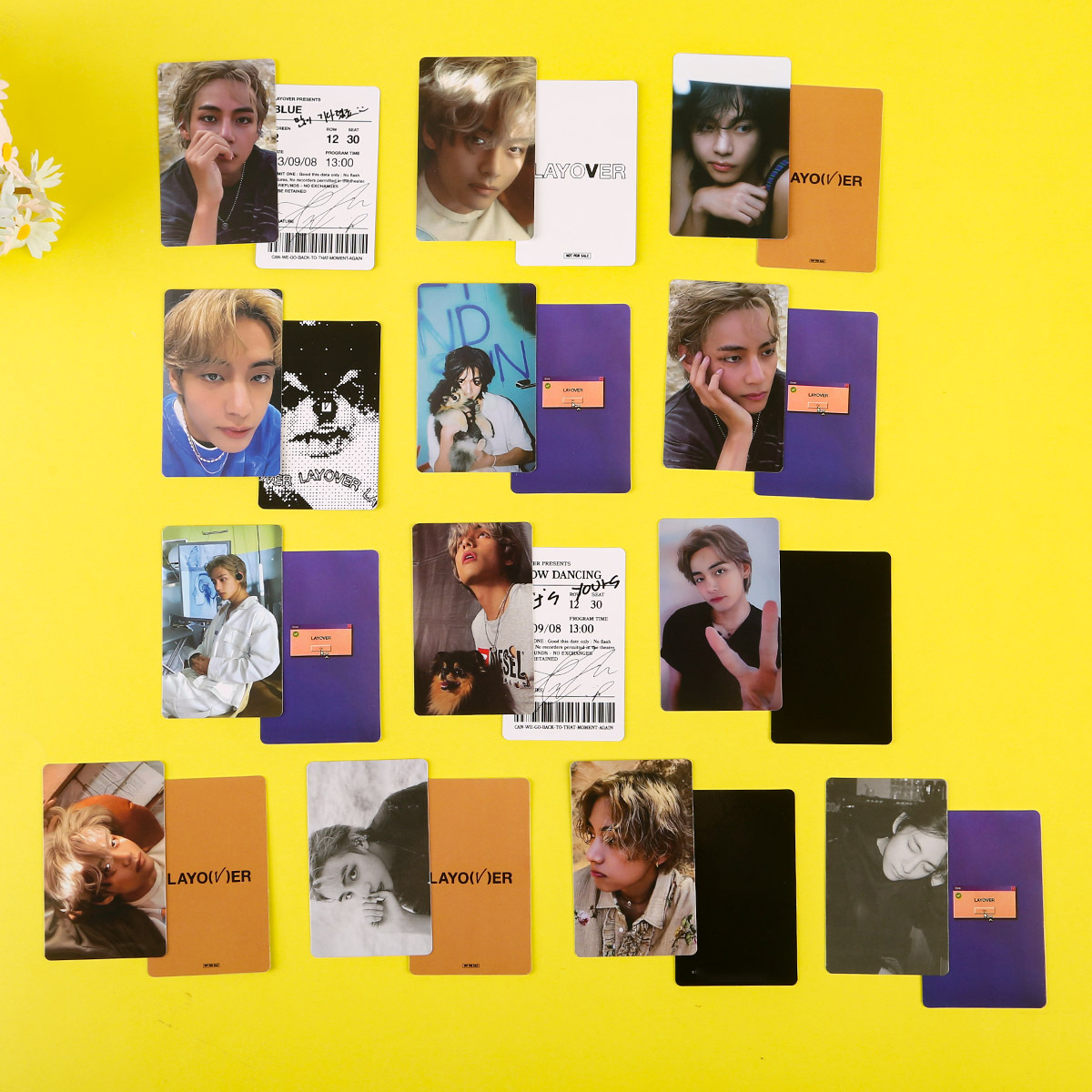 7/10/12Pcs/Set KPOP Jungkook V J-Hope Solo Album Photocards