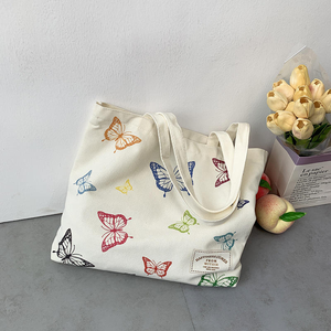 Bolsa de Compras Reutilizable de Algodón con Logotipo Personalizado, para Mujer y Hombre, Bolsa de Viaje, Bolsa de Almacenamiento, Bolsa de Playa de Tela y Lona - Product Image 5