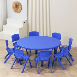 Mesa y Silla en Oferta para Jardín de Infancia y Preescolar, Mesa de Estudio de Plástico, Sillas Escolares Coloridas para Niños, Juego de Mesas y Sillas Escolares, Escritorio Escolar - Product Image 4