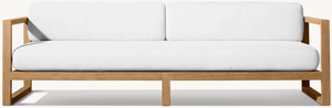 Ensemble de canapés d'extérieur modernes en teck imperméable de luxe pour patio, jardin, hôtel et cour, meubles de salon de détente - Product Image 2