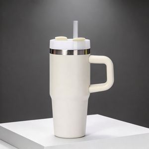 <b>Kids</b> 14oz Stainless Steel Sippy Drinking Cup with Straw Lid Handle Insulated Travel Tumbler - Product Image 3