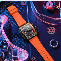Jam Tangan Sport Curren 8442 untuk Pria, Quartz, Tali Silikon, Tahan Air, Kalender, Dial Besar, Kasual, Outdoor