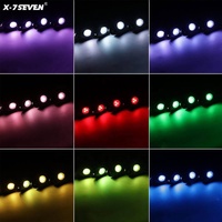 Kit de luces de roca RGBW LED, controlador de aplicación, persiguiendo luces LED underglow, Multicolor, RGB, 12W, 4x4, 8/12, 4/pods