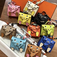Étui Mini pour Écouteurs en Cuir PU Style Pixel Art, Breloque Sac à Dos Créatif 3D, Porte-clés, Pochette pour Écouteurs, Accessoire à Boucle
