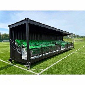 Temporary Prefabricated Grandstand Mobile Grandstand Bleachers Football Spectator Stand with 63 Flip up Seats for Club Football - Product Image 1