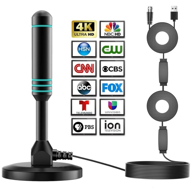 YiYunTong Newly Released Long-Range HD Digital Indoor Outdoor TV Antenna Wall Mount Magnetic Base VHF/UHF Frequency Range High