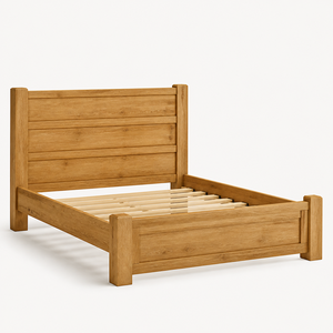 Lit de rangement rond en chêne massif, écologique, personnalisable, design moderne, durable, élégant, meubles de chambre à coucher, utilisation à domicile, appartement, villa - Product Image 1