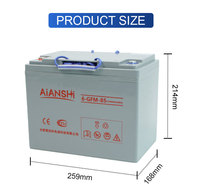 Batterie de traction VRLA sans entretien au gel Aianshi 6-GFM-85 12V85AH pour transpalette, gerbeur et autolaveuse