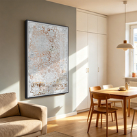 Grande taille mandala floral 3D multicouche gravure laser moderne, art mural luxe bois‑verre