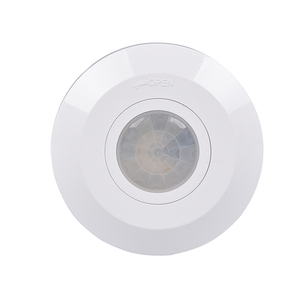 Geagood Sensor de movimiento Interruptor de luz Forma redonda 220V Superficie de techo Tipo 100W LED con temporizador Día y modo de luz - Product Image 1