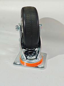 Rueda Giratoria de Goma de Alta Resistencia de 4, 5, 6 y 8 Pulgadas con Soporte y Placa de Acero para Carrito, Precio de Fábrica - Product Image 4