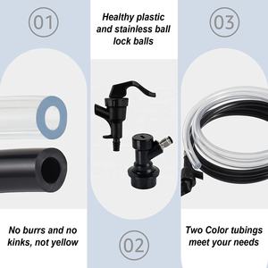 <span class=keywords><strong>Robinet</strong></span> de bière à verrouillage à bille <span class=keywords><strong>pour</strong></span> fût de bière Corny, système de distribution de carbonatation - Product Image 4