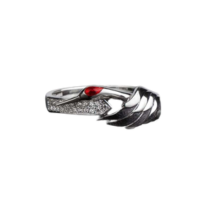 Nouvelle Bague <span class=keywords><strong>Grus</strong></span> Couronné Rouge en Argent Sterling 925 Massif, Émail et Moissanite VVS, Bijoux Fins Élégants et de Luxe, OEM/ODM - Product Image 1