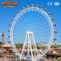Grande Roue de Luxe Hotfun de 75 m avec Éclairage LED – Attraction Moderne pour Fêtes Foraines et Sites Touristiques Urbains