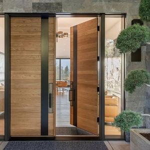 Produttore diretto moderno <span class=keywords><strong>ingresso</strong></span> anteriore di sicurezza per la casa esterno cancello scorrevole in alluminio e acciaio anti-uragano porta perno - Product Image 4