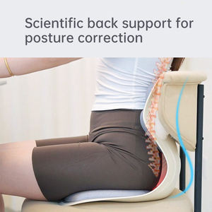 <span class=keywords><strong>Ufficio</strong></span> ergonomico comodo supporto lombare correzione postura sedile cuscino rosso luce massaggio postura sedia di correzione - Product Image 2