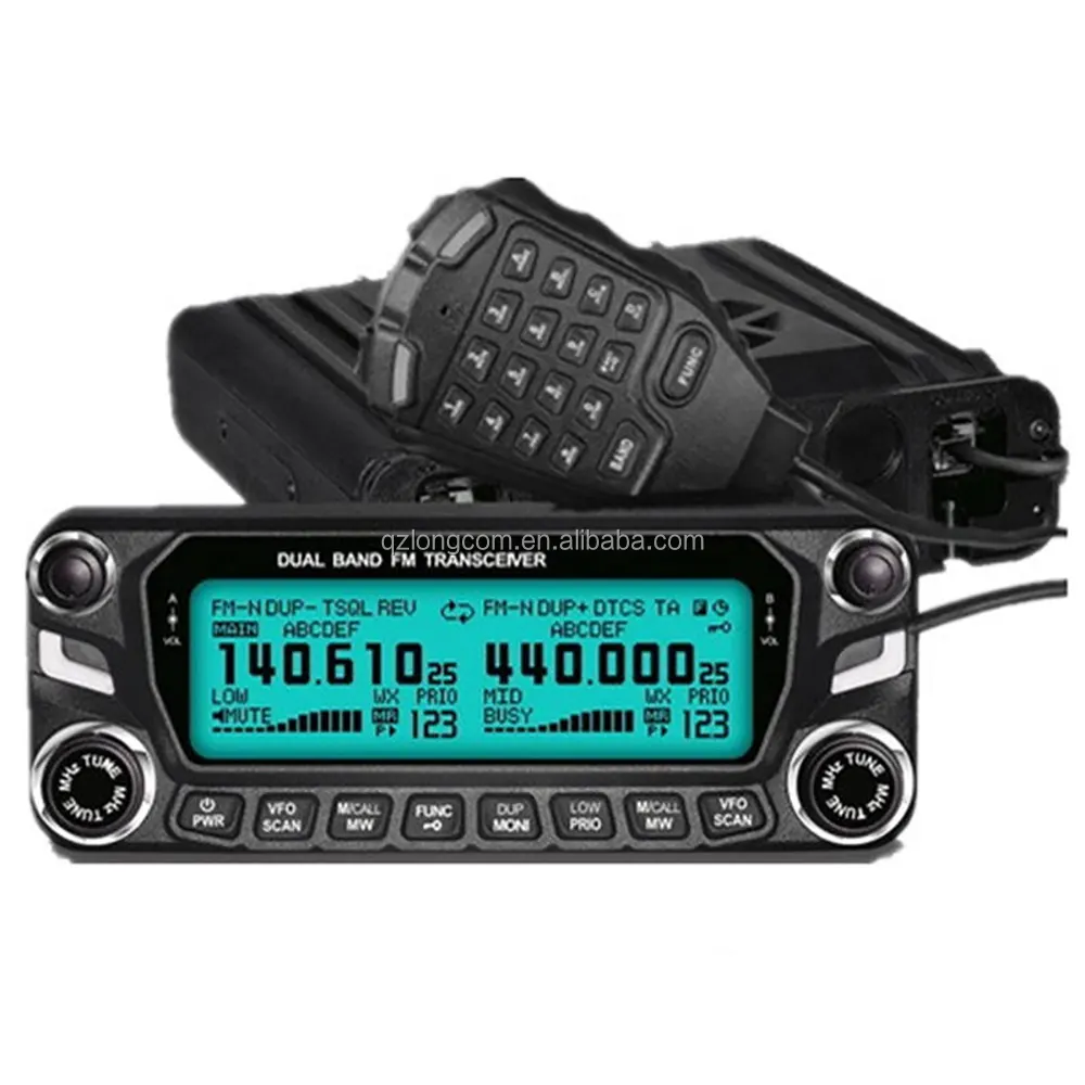 VHF/UHF двухдиапазонный радиоприемник большой дальности, мобильный радиоприемник, приемопередатчик с красочным фоновым освещением