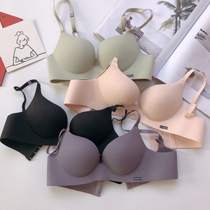 Wholesale Cheap Comfortable Breathable Wirefree Seamless Everyday Sexy Push 3/4 Cup Eco-Friendly <strong>Small</strong> <strong>Breast</strong> One-Piece <strong>Bra</strong> for - Product Image 1