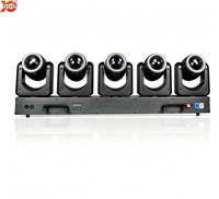 Projecteur LED à tête mobile 650W 5 têtes double face 10*60W RGBW pleine couleur DMX512 pour DJ, KTV, soirée, discothèque, concert, bar, mariage