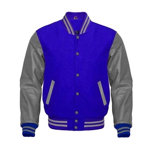 Chaqueta Varsity para Mujer, Manga Larga, 100% Lana, Acolchada, Cortavientos, Estilo Béisbol, con Botones, Chaqueta Bomber, Estilo Biker, Ropa de Calle - Product Image 1