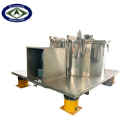 Centrifugeuse à plaque plate manuelle à décharge supérieure PB, centrifugeuse verticale industrielle pour la séparation solide-liquide des suspensions