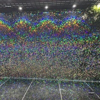 Panneaux muraux carrés à paillettes DAMAI, décor mural scintillant pour les décorations de fête de remise de diplôme, d'anniversaire, de mariage, de fête de fiançailles