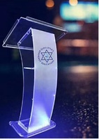 Atril de Acrílico Transparente para Iglesia, Escuela o Eventos, Podio para Decoración