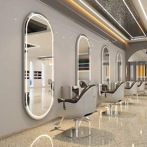 Espejo LED Dorado Profesional de Alta Gama para Salón de Belleza, Precio de Fábrica al por Mayor, Mueble Perfecto para Peluquería y Spa - Product Image 4