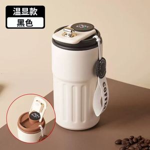 แก้วกาแฟแบบพกพา 2 ชั้น เก็บอุณหภูมิ พร้อมหน้าจอแสดงผลอุณหภูมิ  วัสดุสแตนเลส 316 ดีไซน์คลาสสิค ฝาปิด 12-24 ออนซ์  ลดราคาพิเศษ - Product Image 3